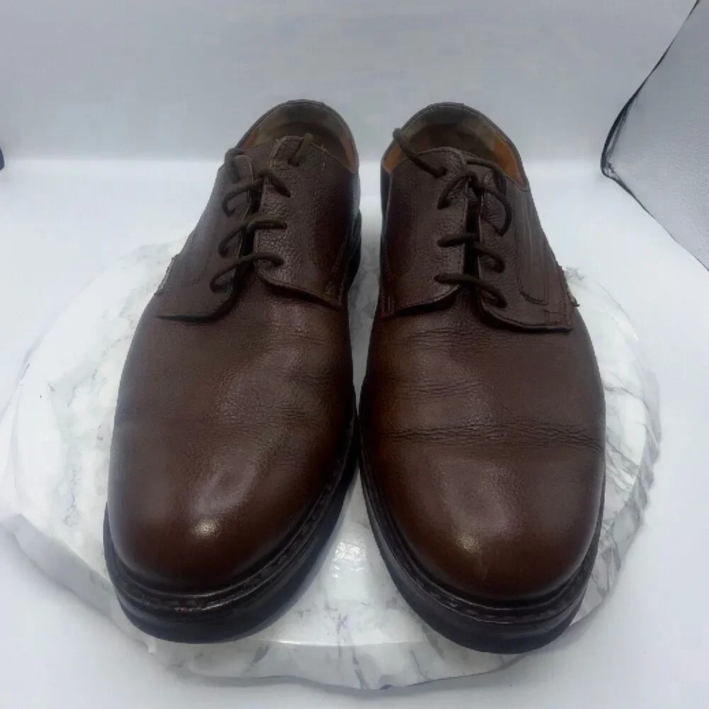 MEPHISTO Chestnut Brown Leather Marlon Oxford Shoes-10.5